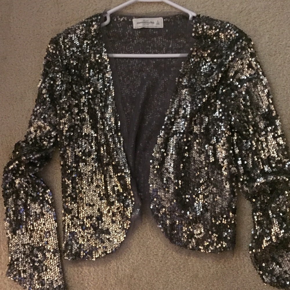 A & F sequin jacket